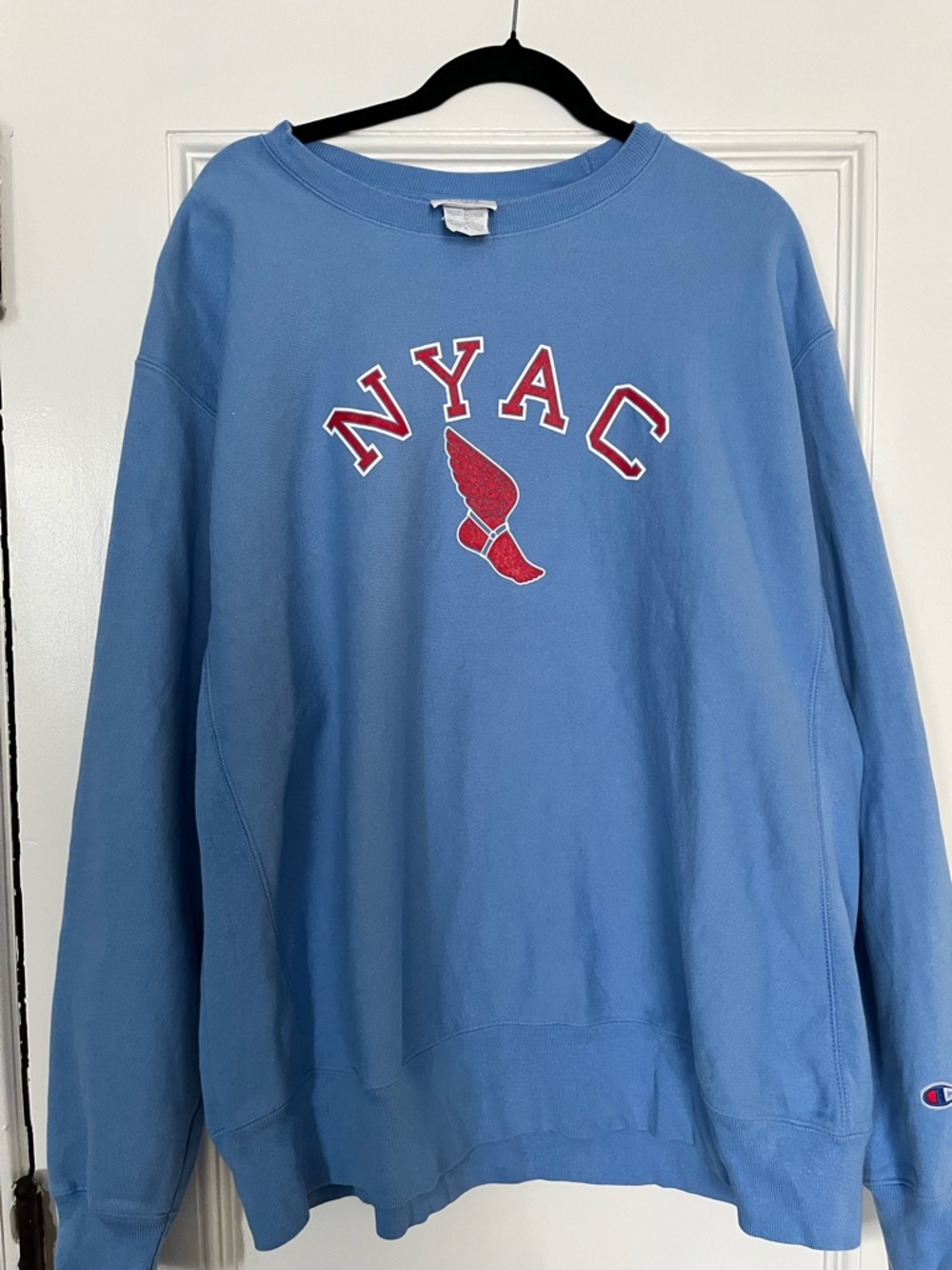Champion Reverse Weave NYAC New York Athletic Club Sweatshirt Blue XL